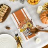 Artoid Mode Stripe Vase Flowers Hello Pumpkin Fall Kitchen Towels
