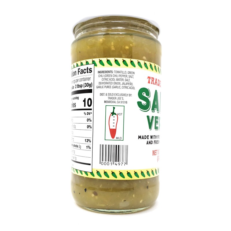 Trader Joe's Salsa Verde 12fl.oz, 2 Pack