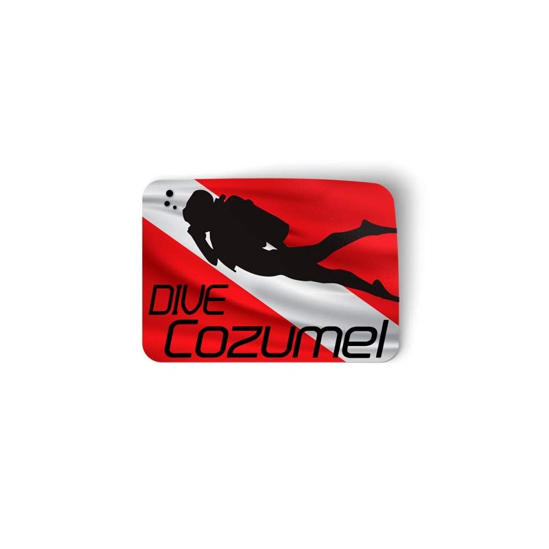 Squiddy Dive Cozumel - Vinyl Sticker Decal for Phone, Laptop,