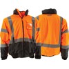 Majestic Glove 75-1384/M High Visibility 8-in-1 Waterproof Jacket, Orange/Black, Medium
