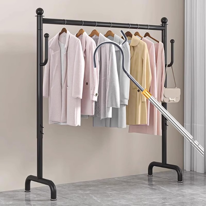 Clothes Hook Pole, Adjustable from 28 inches to 74 inches,