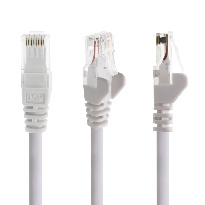 1aTTack.de Netzwerkkabel CAT 5e UTP Netzwerk Patch-Kabel mit 2x RJ45