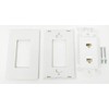 RiteAV - 2 Port Cat5e Ethernet Wall Plate Screwless Decorative
