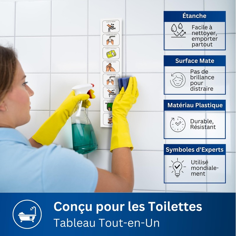 Autism Supplies and Developments FR_WH Plastic Hand Wash Plan (French),