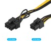 PATIKIL PCIe Cable 6 Pin Male to 8 Pin (6+2)
