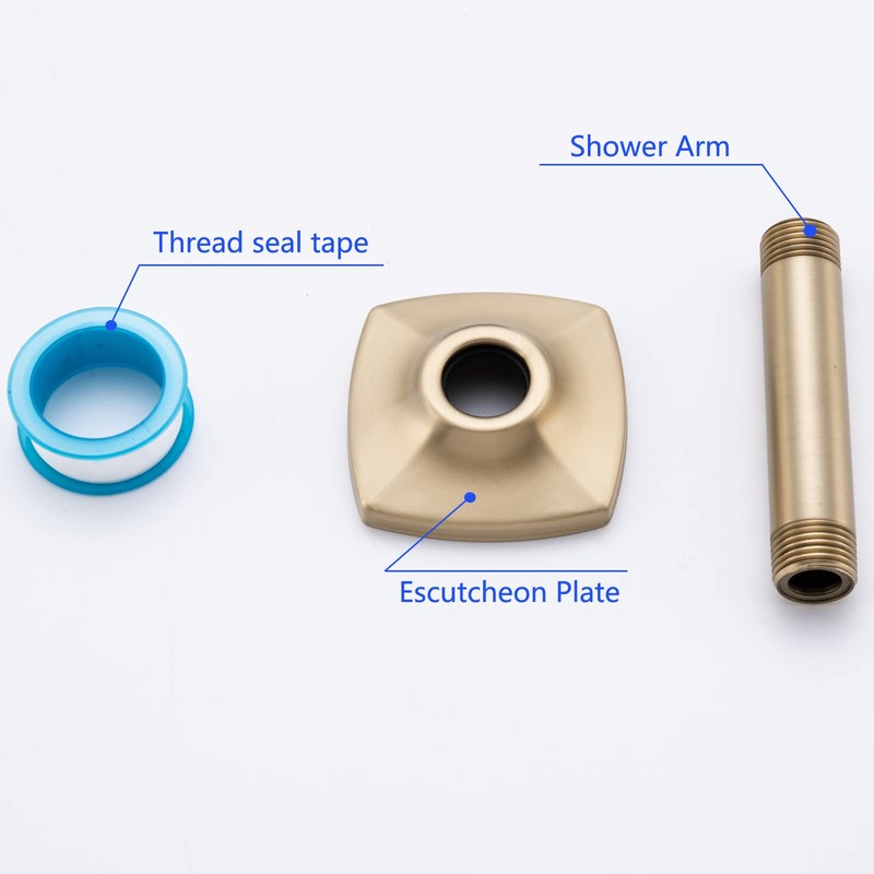 4 Inches Stainless Steel, Straight Shower Arm Extension, Ceiling Shower