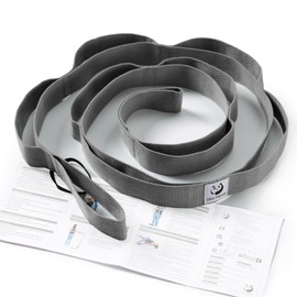 Slim Panda Yoga Strap, Yoga Band for Stretching with 10 Loops for Stretching and Stretching, Yoga Stretch Strap, Ideal for Fitness, Pilates, Physiotherapy