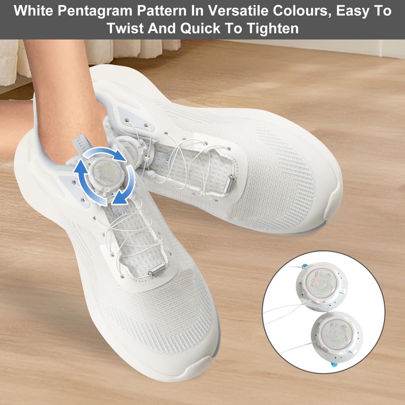 YGKYMVW Shoelaces Without Tying Screw Lock for Shoes, Shoelaces Without