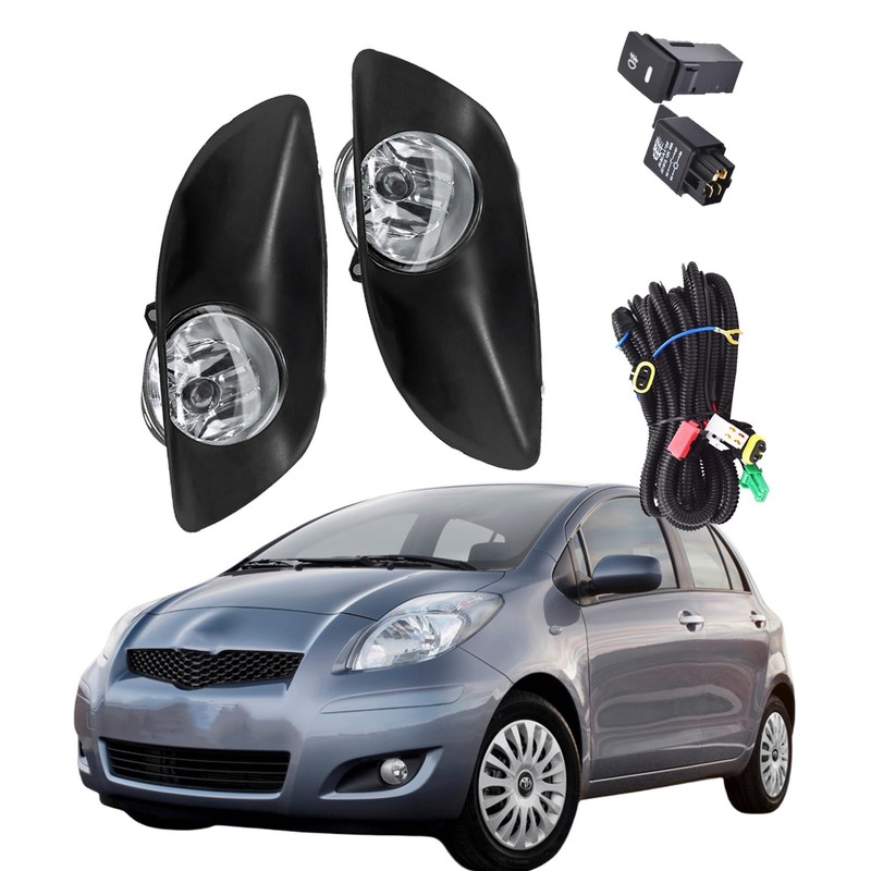 Par de luces antiniebla de repuesto para Toyota Yaris 2006-2010,