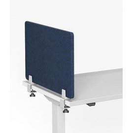 Sound Absorbing Privacy Shield - Desk Divider for Students and Office (Dark Blue, 23" W x 18'H)