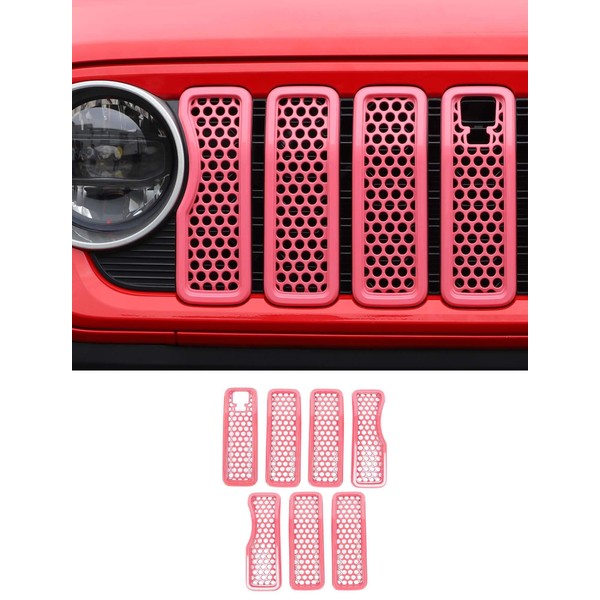 Savadicar Front Grill Inserts with Camera Slot for 2024+ Jeep