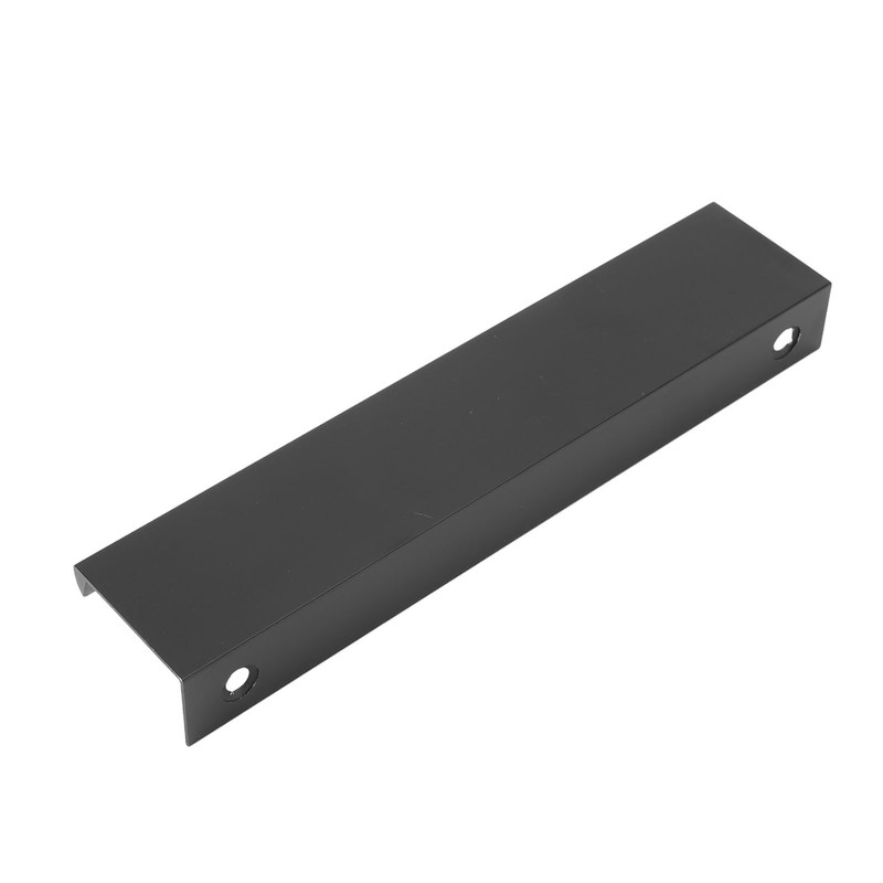 10 Pcs Finger Edge Pull Black Modern Aluminum Alloy 1mm