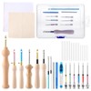 35 Pcs Punch Needle Kit, Punch Needle Tool Adjustable Punch