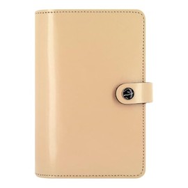 Filofax The Original Organizer, Personal Size, Patent Nude - Leather, Six Rings, Week-to-View Calendar Diary, Multilingual, 2025 (C022386-25)