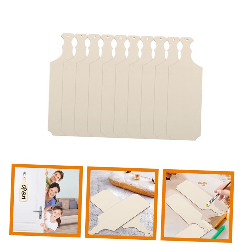 DOITOOL 10pcs Unfinished Wood Mini Charcuterie Boards for DIY Crafts