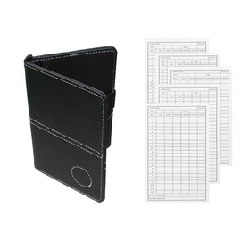 klahh Golf Scorecard Cover PU Leather Golf Score Card Holder Leather Scorecard for Golf Score Cards Men & Women