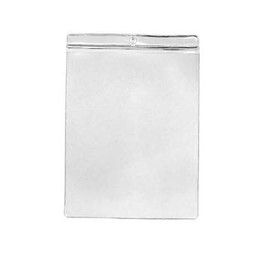 VVE355 - Vinyl Envelopes Tag Pockets Clear Vinyl - Price Card Pouches - Job Ticket Holders (3 1/2" x 5" Vertical) 50 Pack