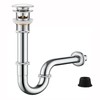 Sink Siphon Drain Fitting Pop-Up Drain Valve Drain Overflow Siphon