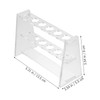 Gatuida Stable Lightweight Test Tube Rack 6 Slots Transparenr Tube