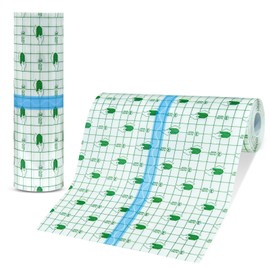 Transparenter Folienverband – Viele Größen Duschpflaster Rolle – Pflaster Wasserfest – Tattoo Folie Verband - Wundpflaster groß – Transparente wasserdichte Hautschutzauflage (20cm*8m)