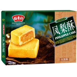 稻香村 特色糕点 休闲点心 零食饼干 凤梨酥400g Daoxiangcun characteristic pastries, snacks, biscuits, pineapple crisp 400g