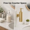 250ML Soap Dispenser for Bathroom - Wall-Mounted Brushed Stainless Steel