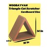 WooBayVan Cat Scratching Board - Foldable - Triangle