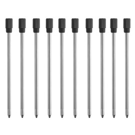 10 x Replaceable Ballpoint Pen Refills 0.7mm Black Ink Bullet Tip Smooth Writing Ballpoint Pen Refills for School and Office