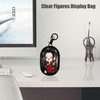 Clear Figures Display Bag, Portable Figures Storage Bag with Keychain,