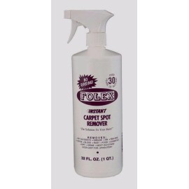 FOLEX Carpet Spot Remover Cleans Stains Grease Ink Upholstery Clothes MORE 32oz 