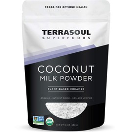 Terrasoul Superfoods Organic Coconut Milk Powder, 16 Oz - Plant-Based Creamer | Keto Friendly