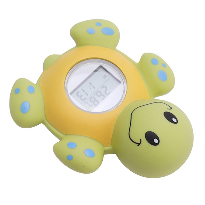Baby Bath Thermometer Smart Cartoon Cute Tortoise Bathroom Multi Functional