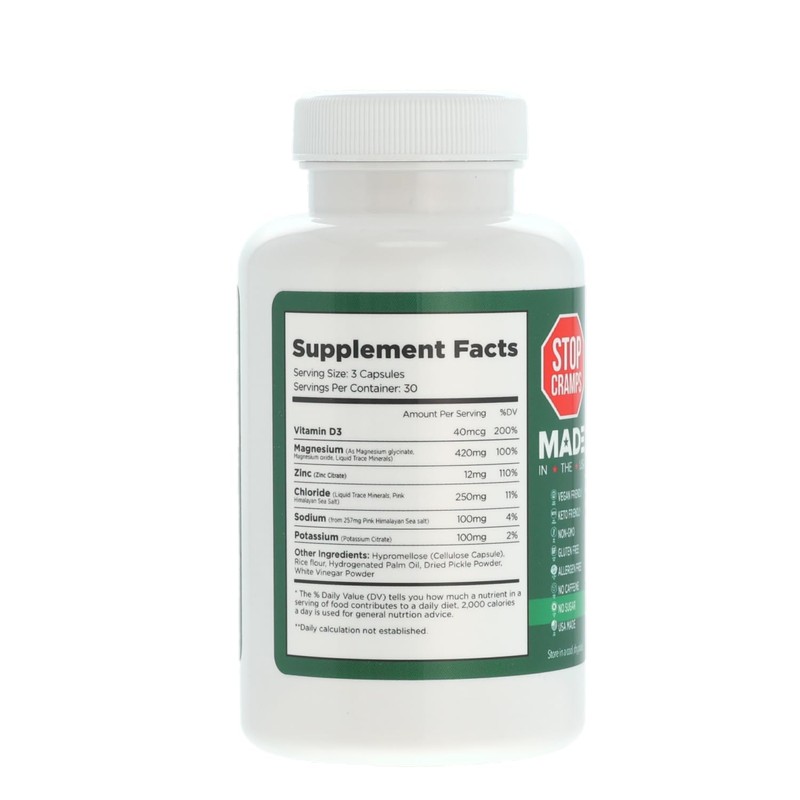 Cramp Defense, Rapid Muscle Recovery, Leg Cramps, No Pickle Juice