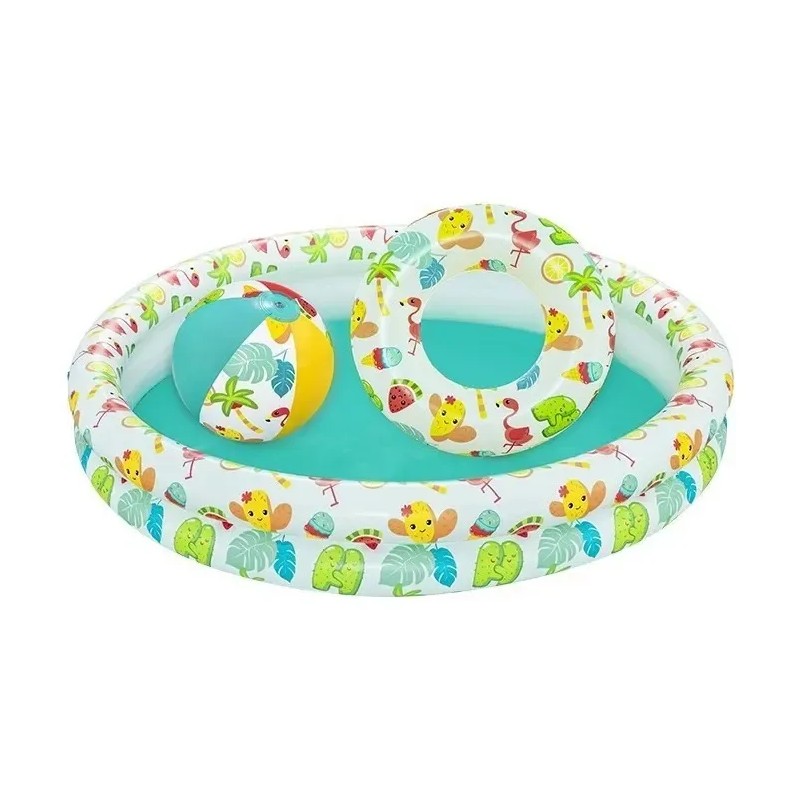 Alberca inflable redonda Bestway 51124 de 1.22m x 20cm 137L