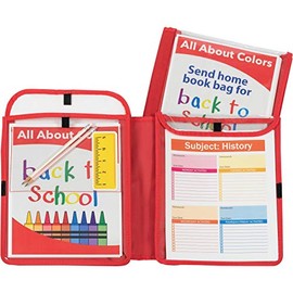 C-Line Homework Connector Folder, red, "1/2"" x 10 3/4"" x 13"""