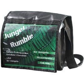 Xcase Photo Bag: Shoulder Bag with A4 Advertising Window, Landscape (Window Bag, Shoulder Bags, Clear Window Bags), black