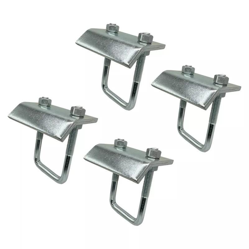 Brickyard 4 Pack Strut to Beam Clamp with Square U-Bolt