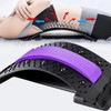4-Step Adjustable Back and Lumbar Stretcher Board Blue