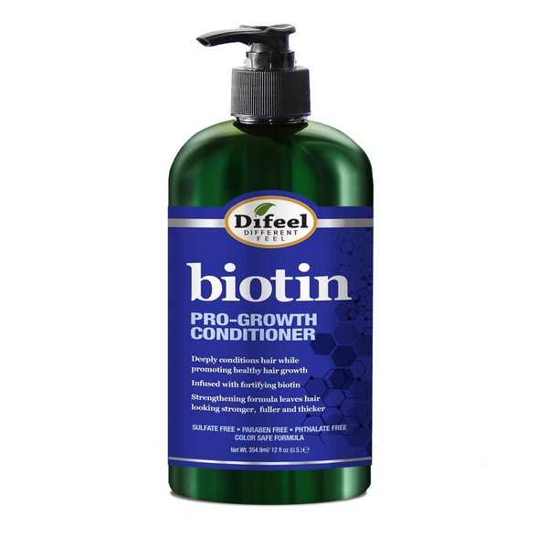 Difeel Pro-Growth Biotin Conditioner for Hair Growth 12 oz. - Conditioner for Thin Hair