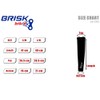 Brisk cycling arm warmer sleeve soft shell thermal Black compression