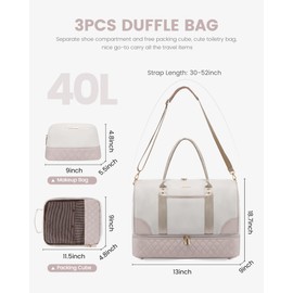 LOVEVOOK Travel Bag,Weekender Bag for Wome