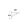 Velano - 2 x Angle Shelf Brackets Set of 2