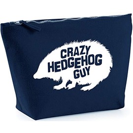 Hippowarehouse Crazy hedgehog guy printed make up cosmetic wash bag 18x19x9cm