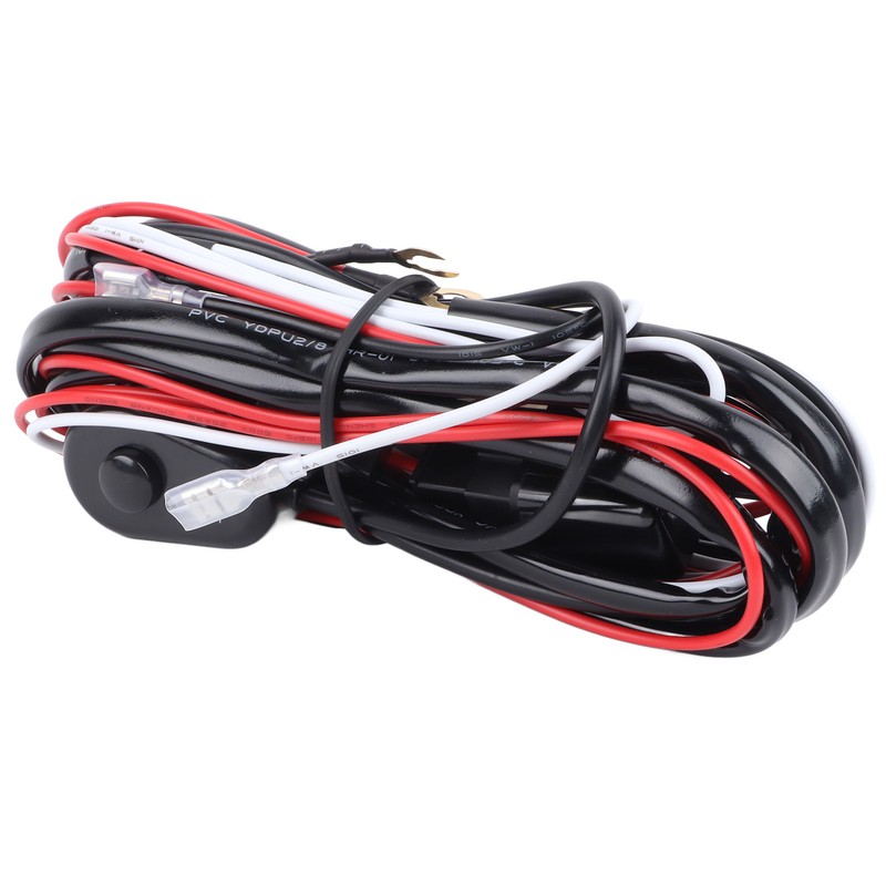 LED Light Bar Wiring Harness Car Work Light Remote On