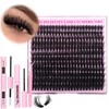 zanlufly Lash Clusters KIt D Curl Lash Extension Kit Volume