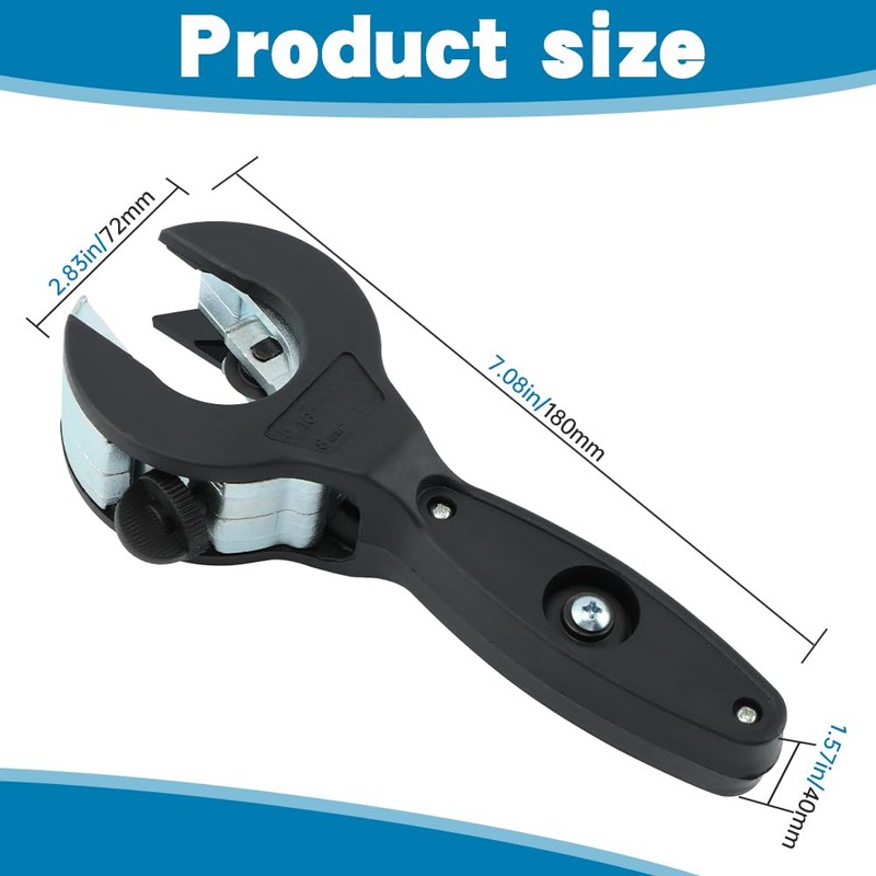2‑In‑1 Ratcheting Tubing Cutter, Close‑Quarters Tube Cutter