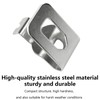 4 Pcs Replacement Belt Clips for Drill Drivers - Stainless