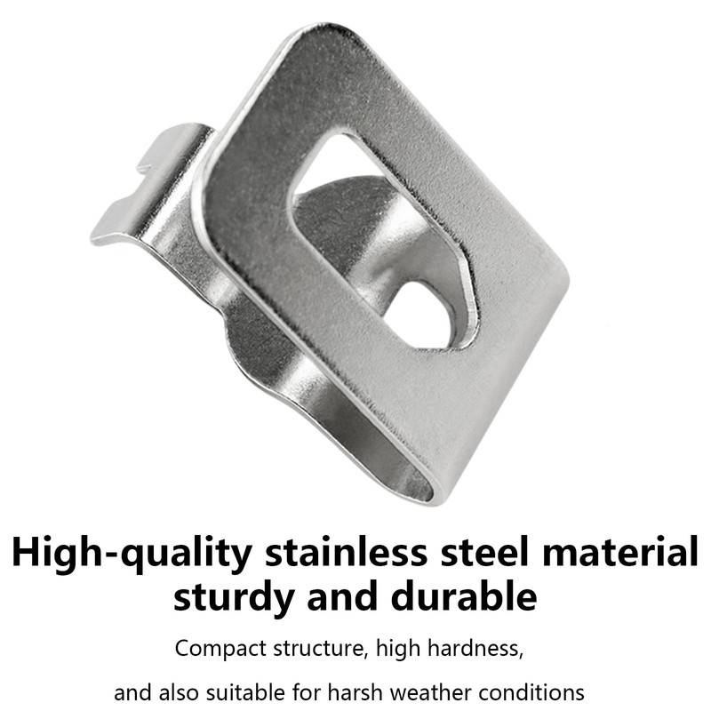 4 Pcs Replacement Belt Clips for Drill Drivers - Stainless