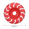 3.5in 12 Tooth Polishing Disc Red Wheel Woodworking Engraving Tool