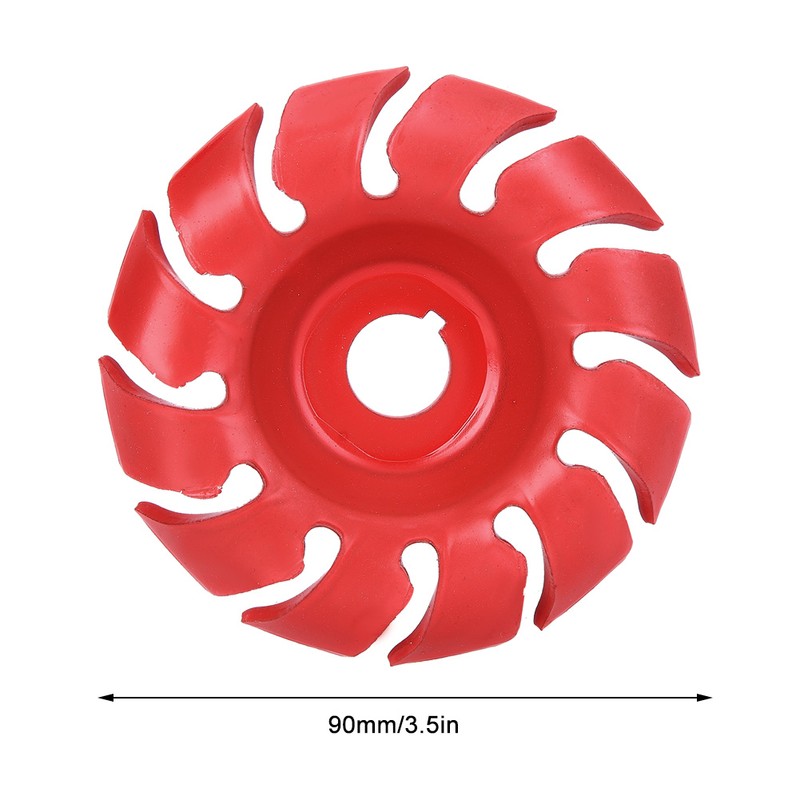 3.5in 12 Tooth Polishing Disc Red Wheel Woodworking Engraving Tool